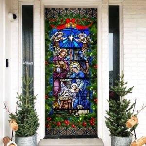 Jesus Christmas. Nativity Of Jesus Door Cover THH3509D