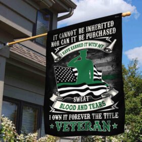 Veteran Flag Blood Sweat and Tears Forever The Title Veteran MLH1973F