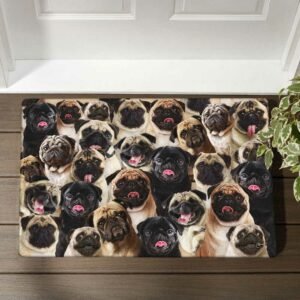 Pugs Make Me Happy Doormat DBD2913DM