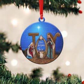 Jesus Custom - Shaped Ornament Holy Night NTB282O