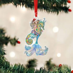 Mermaid Custom - Shaped Ornament  Seahorse NTB284O