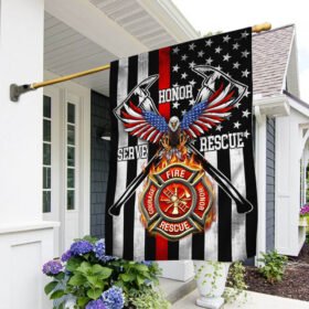 Firefighter Flag. The Thin Red Line American Eagle Flag THH3487F