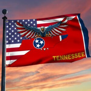 Tennessee Flag American Eagle Tennessee Grommet Flag TRL1430GFv9