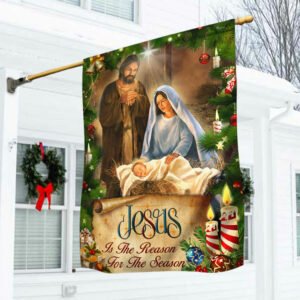Jesus Flag Jesus Is The Reason For The Season Christmas Flag TRL1629F