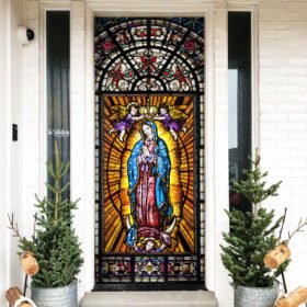 Virgin Mary, Mother Of Jesus Door Cover THH3519D