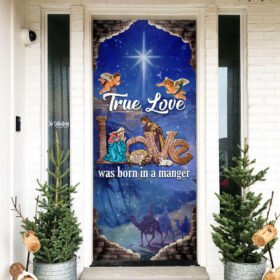 Jesus Is Born. Nativity Of Jesus Door Cover THB3555D