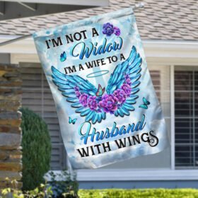 Husband In Heaven Flag I'm A Wife To A Husband With Wings MLH2021F