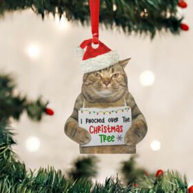 Christmas Cat Ornament I Knocked Over The Christmas Tree LHA1923O