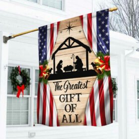 Jesus Born US Flag The Greatest Gift Of All DDH3039F