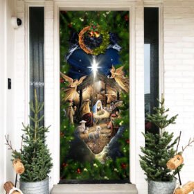 Jesus Is Born. Nativity Of Jesus Door Cover THH2775Dv3