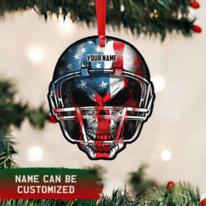 Personalized Custom-Shaped Ornament American Football Skull DBD2929OCT