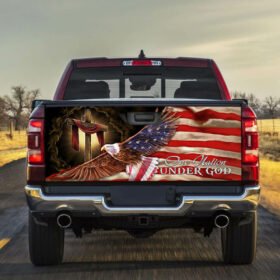 One Nation Under God. American Eagle Truck Tailgate Decal Sticker Wrap THB3124TD