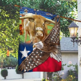 Texas Longhorn Eagle Flag LHA1878F