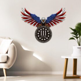 Eagle Metal Sign When Tyranny Becomes Law, Rebellion Becomes Duty ANT313MS