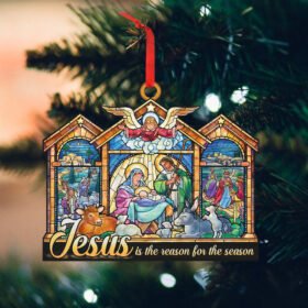 Jesus Christ Is Born. Nativity Of Jesus Ornament THN3574O