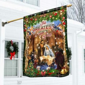 Christmas Nativity Flag The Greatest Gift Of All DBD2968F