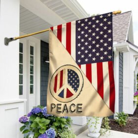 Hippie Flag Peace Hippie American US Flag TRL1622F