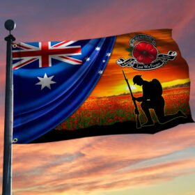 Remembrance Day Flag Australian Veteran Grommet Flag TRL1497GF
