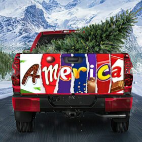 America Truck Tailgate Decal Sticker Wrap Chocolate NTB347TD