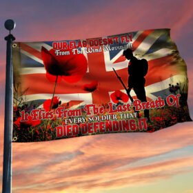 Remembrance Day Flag Lest We Forget THB3508GFv1