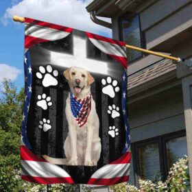 Labrador Retriever Flag God Bless American DDH2963Fv1