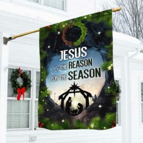 Nativity Scene Flag Jesus Is The Reason For The Season DBD2997F