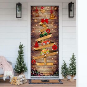 Christmas Tree Door Cover Memories NNT176D