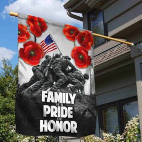 Veteran Flag Family With Pride And Honor TTV390F