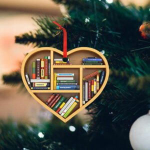 Reading Custom-Shaped Ornament Heart Shaped Bookshelf DBD2960O