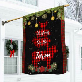 Farm Flag Christmas On The Farm Flag TRL1561F