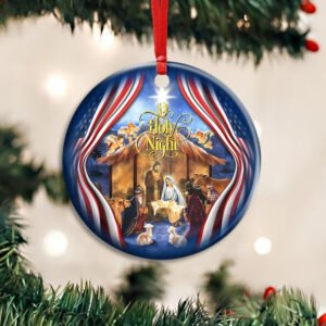 Jesus Is Born. Christmas Silent Night Ornament THH3510O