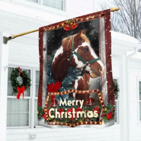 Horse Flag Merry Christmas ANL0494F