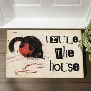 Cat Rules The House Funny Doormat MBH235DM