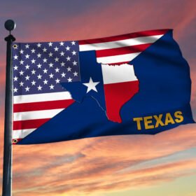Texas Flag Texas American Eagle Grommet Flag TRL1626GF