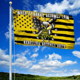 Gadsden Grommet Flag When Tyranny Becomes Law Rebellion Becomes Duty THB3530GF