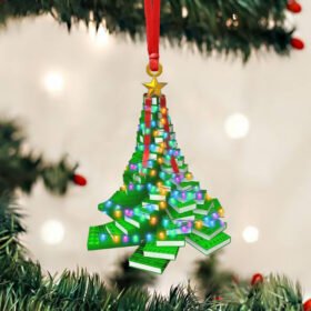 Book Christmas Tree Custom - Shaped Ornament Hope NNT1400O