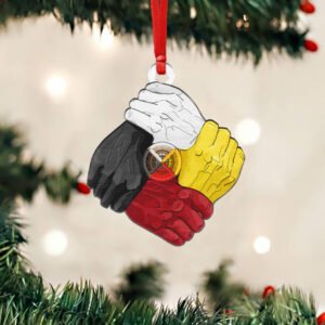 Native American Custom - Shaped Ornament Hand Together NTB108O