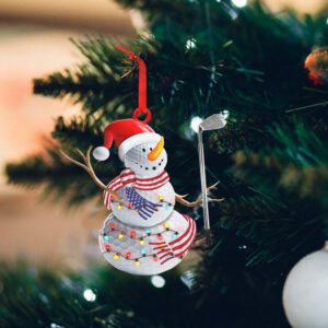 Golf Custom - Shaped Ornament Snowman NNT158Ov1