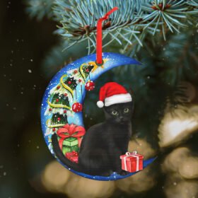 Black Cat Christmas Ornament THH3531Ov1