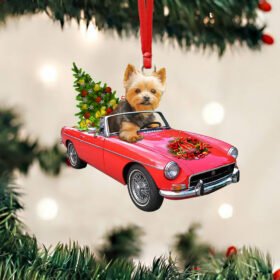 Yorkshire Terrier Dog Custom - Shaped Ornament Winter NNT1350Ov2