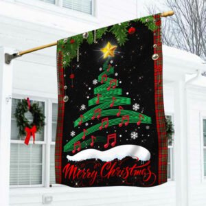Musical Flag Christmas Tree Musical Note Flag TRL1576Fv5