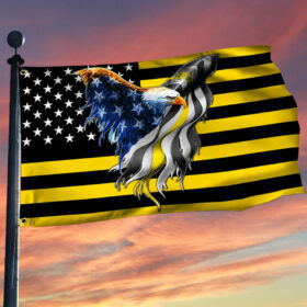 The Thin Yellow Line Flag Dispatchers American Eagle Flag THB3440GFv5