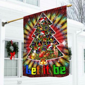 Hippie Flag | Peace Christmas Tree Let It Be DDH2972Fv2