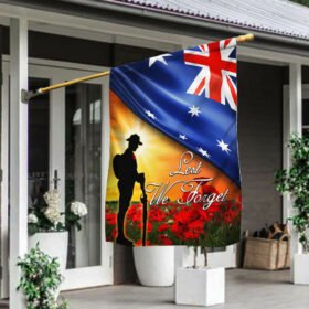 Lest We Forget Veteran Australian Flag THB3369F