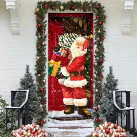 Santa Claus Door Cover, He Will Visit You At Home This Christmas QNN369Dv2