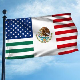 Mexican American Grommet Flag MBH223GF