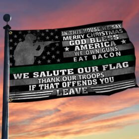 Veteran Grommet Flag Thin Green Line Patriotism ANT337GF