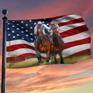 Horse Racing Grommet Flag LHA1724GF