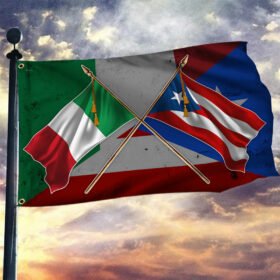Italian Puerto Rican Grommet Flag MBH222GF