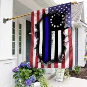 Thin Blue Line Police Flag TTN451Fv1